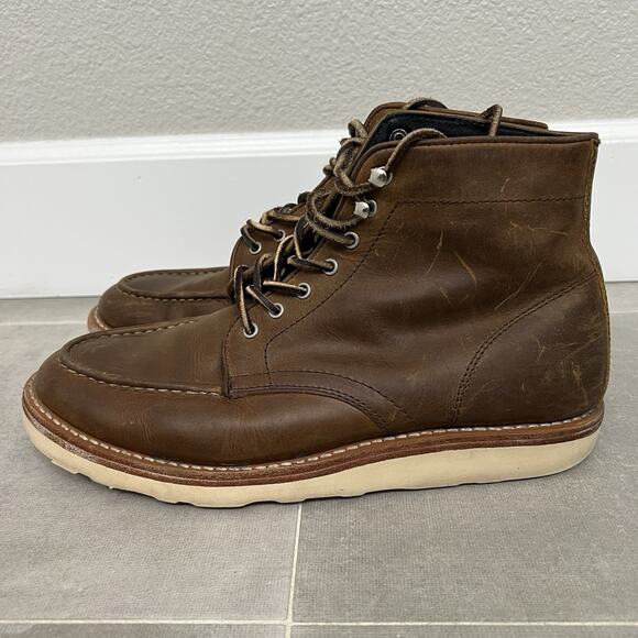 Thursday Boot Company Diplomat Mens 10 Moc Toe Brown Workwear Boots Shoes - Picture 3 of 7